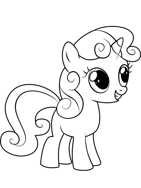 sweetie belle Coloring page