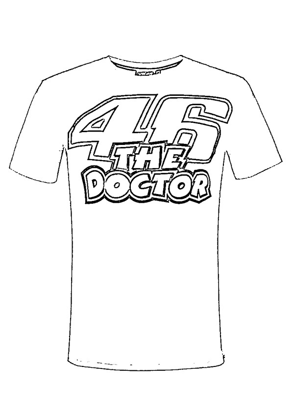 T-shirt Valentino Rossi 46 the doctor Coloring page