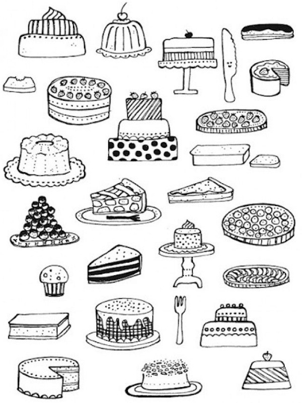 Little pie Coloring page
