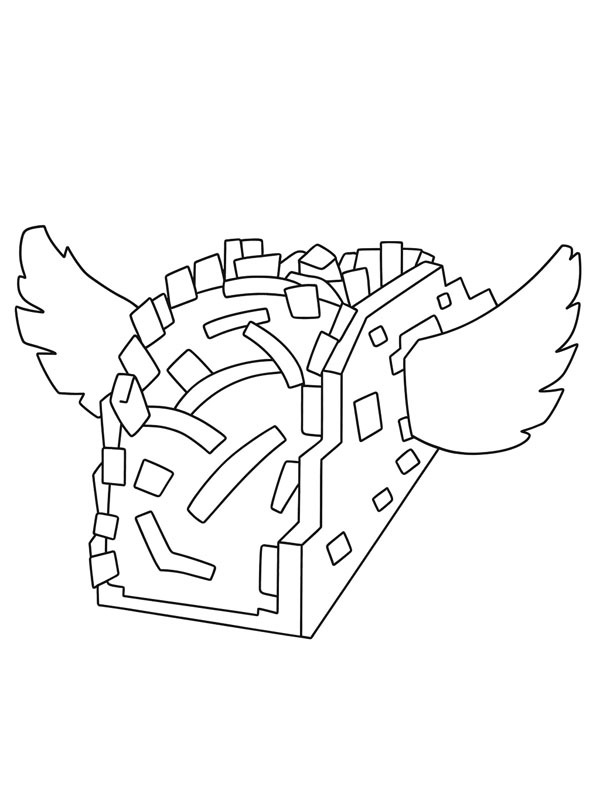 Taco Lucky Block Steal a Brainrot Coloring page Taco Lucky Block Steal a Brainrot Coloring page