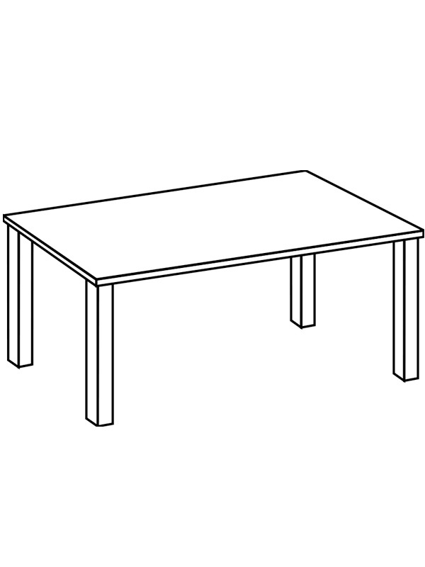Table Coloring page
