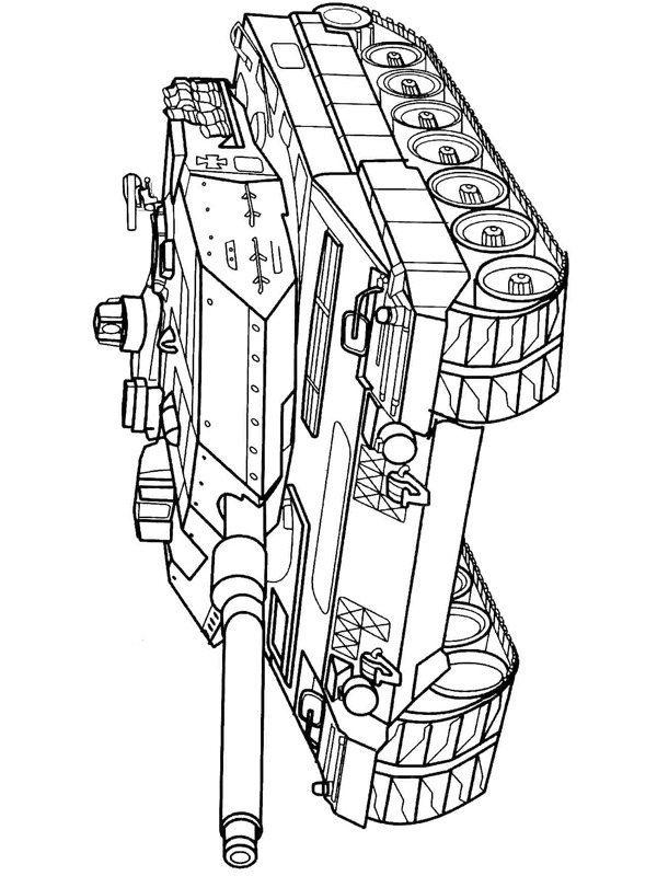 Tank Coloring page