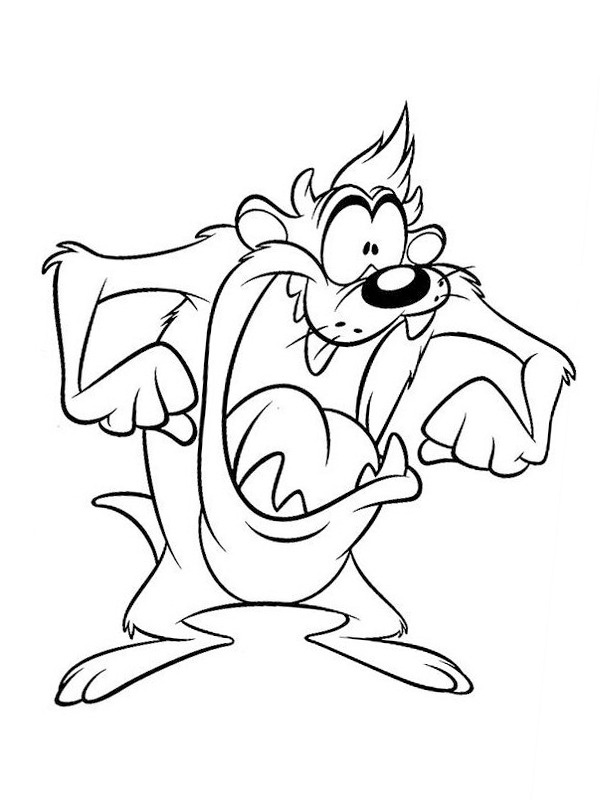 Tasmanian Devil (Looney Tunes) Coloring page