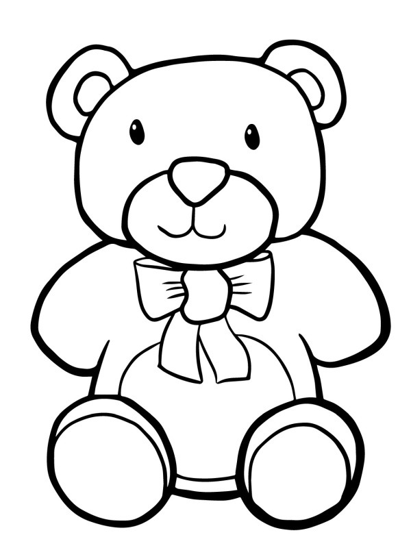 Teddybeer Coloring page