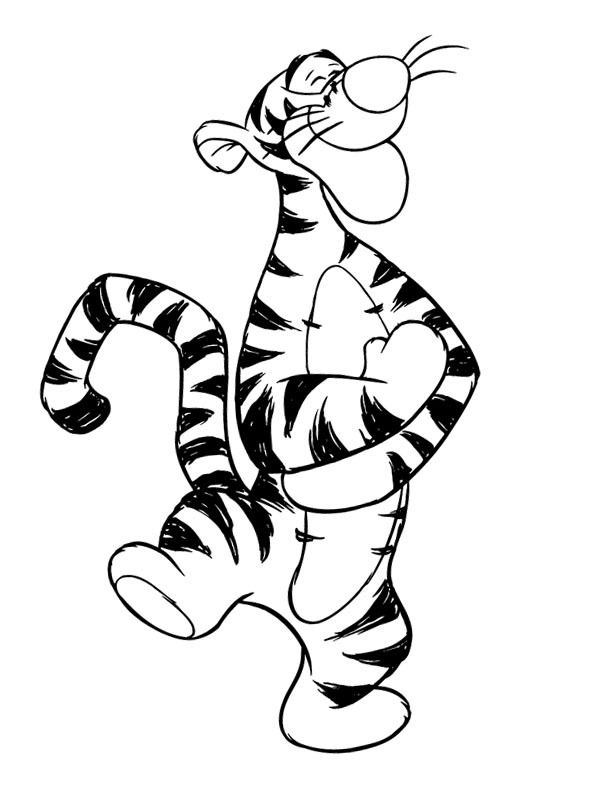Tiger (winnie the Pooh) Coloring page