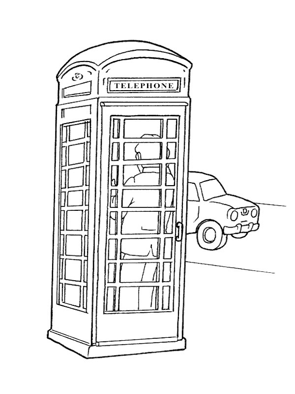 phonecell Coloring page