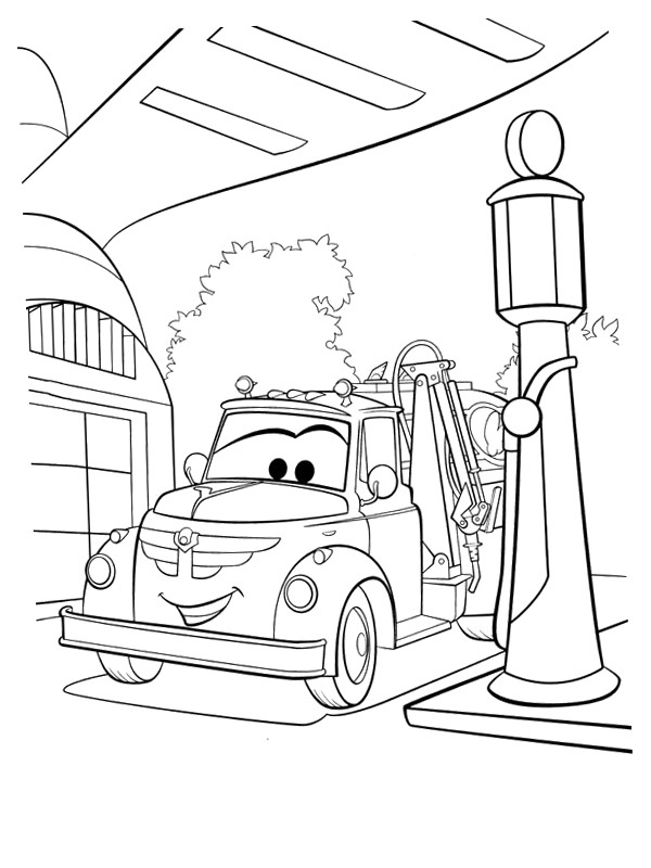 Fuel truck Chug (Planes) Coloring page Fuel truck Chug (Planes) Coloring page