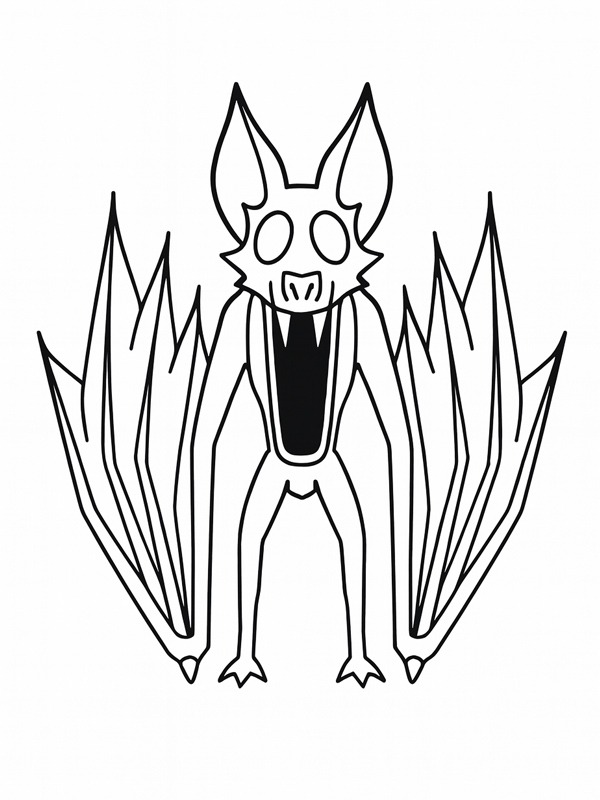 The Bat (99 Nights In The Forest) Coloring page The Bat (99 Nights In The Forest) Coloring page