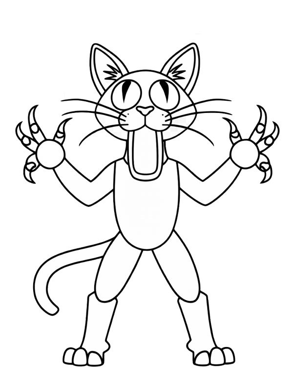 The Cat (99 Nights In The Forest) Coloring page