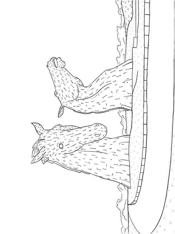The Kelpies Scotland Coloring page