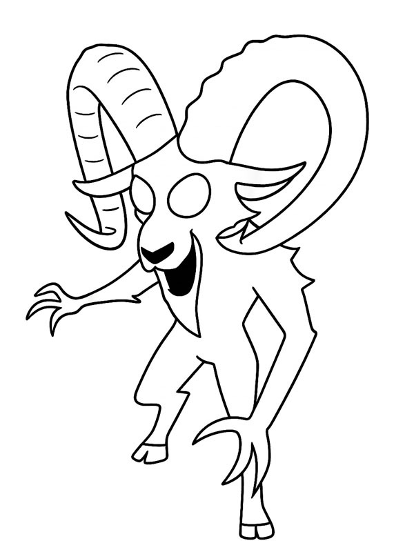 The Ram (99 Nights in the Forest) Coloring page The Ram (99 Nights in the Forest) Coloring page