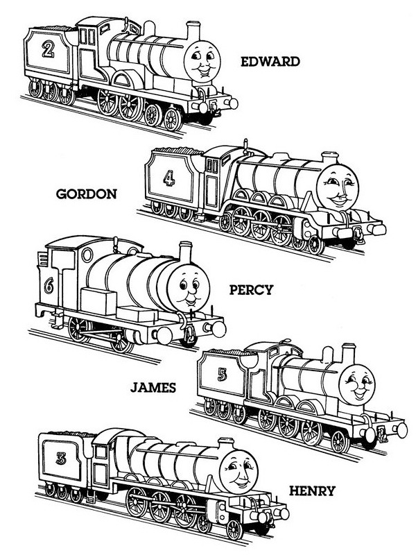 Thomas the train Coloring page Thomas the train Coloring page