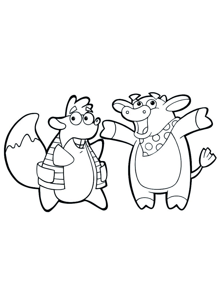 Tiko and Benny Coloring page