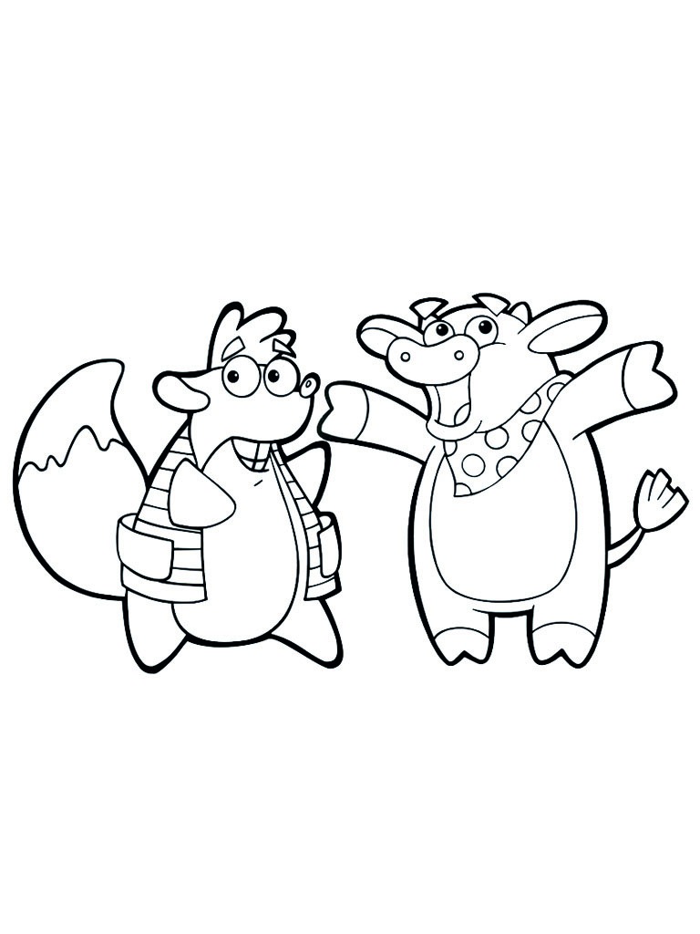 Tiko and Benny Coloring page Tiko and Benny Coloring page