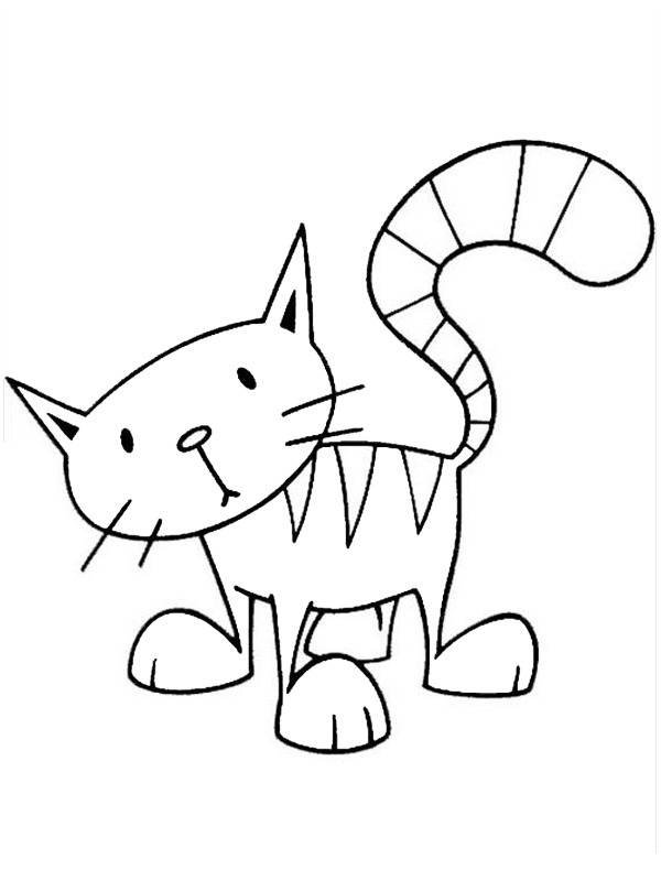 Pilchard the Cat Coloring page