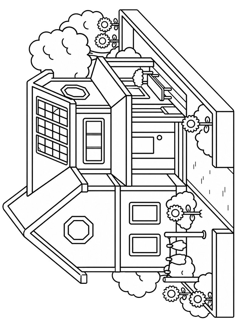 Toca Boca House Coloring page