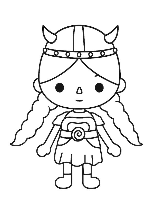 Toca Boca Lindsey Coloring page