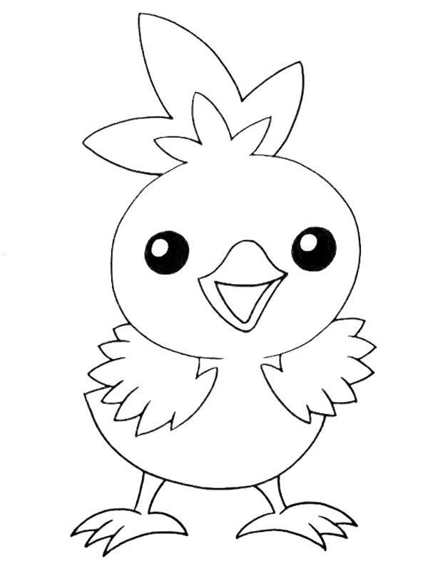 Torchic Coloring page