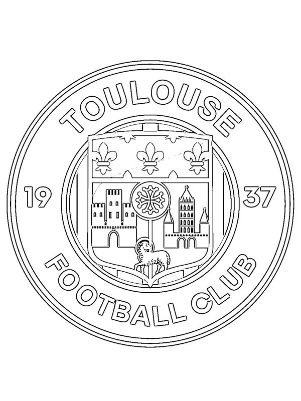 Toulouse FC Coloring page