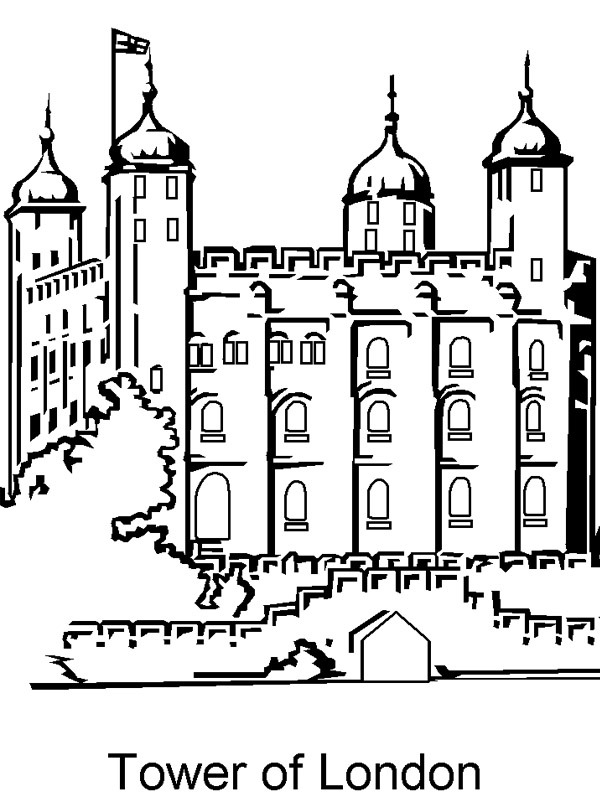 Tower of London Coloring page