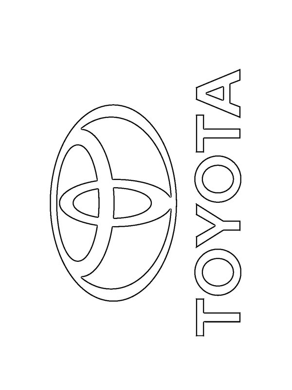 Toyota logo Coloring page