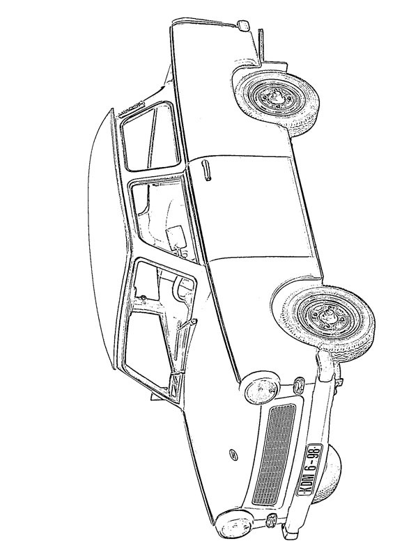 Trabant 601 Coloring page