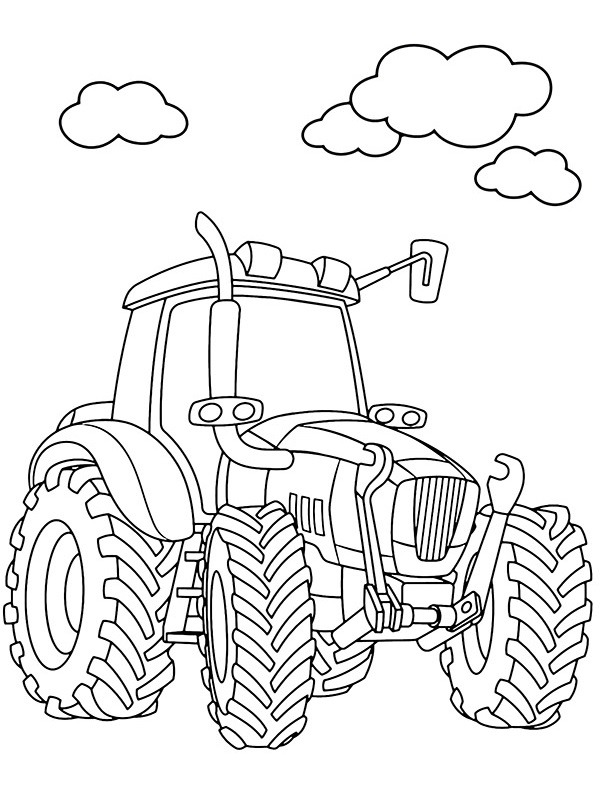 Tractor Coloring page