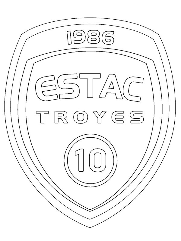 Troyes AC Coloring page