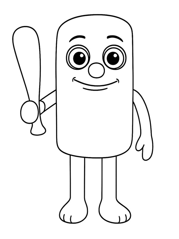 Tung Tung Tung Sahur Coloring page Tung Tung Tung Sahur Coloring page