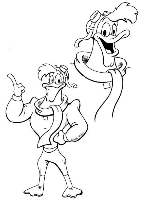 Launchpad McQuack Coloring page