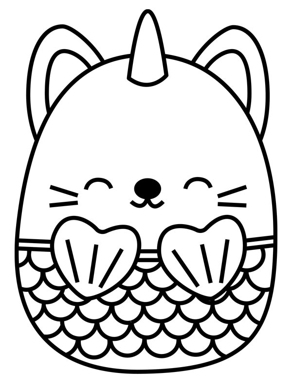 Unicorn Squishmallows Coloring page Unicorn Squishmallows Coloring page