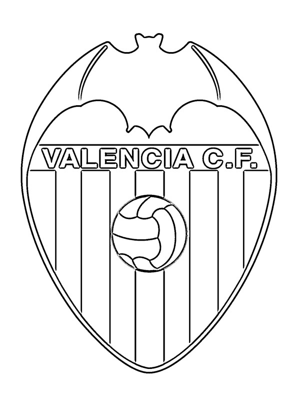 Valencia CF Coloring page