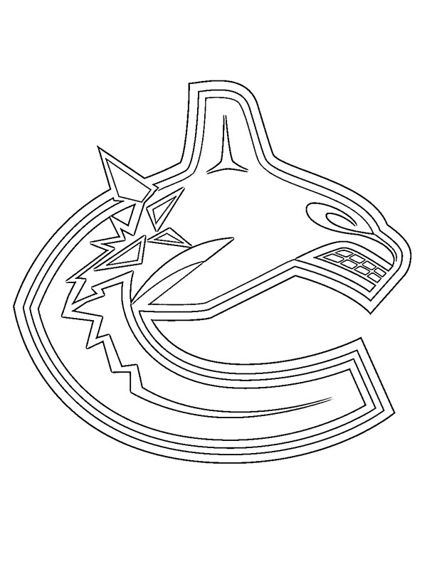 nhl coloring pages canucks jersey