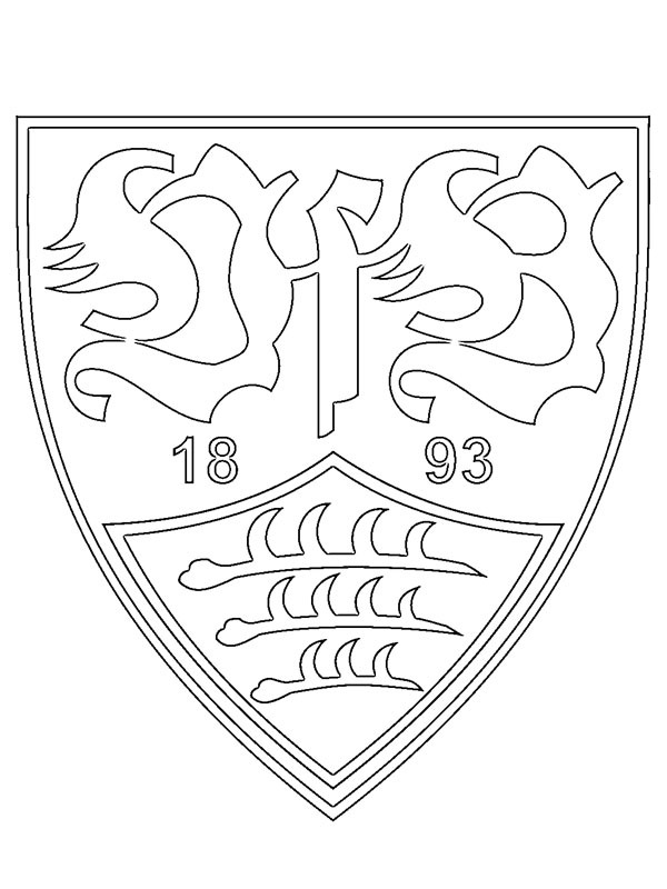 VfB Stuttgart Coloring page VfB Stuttgart Coloring page