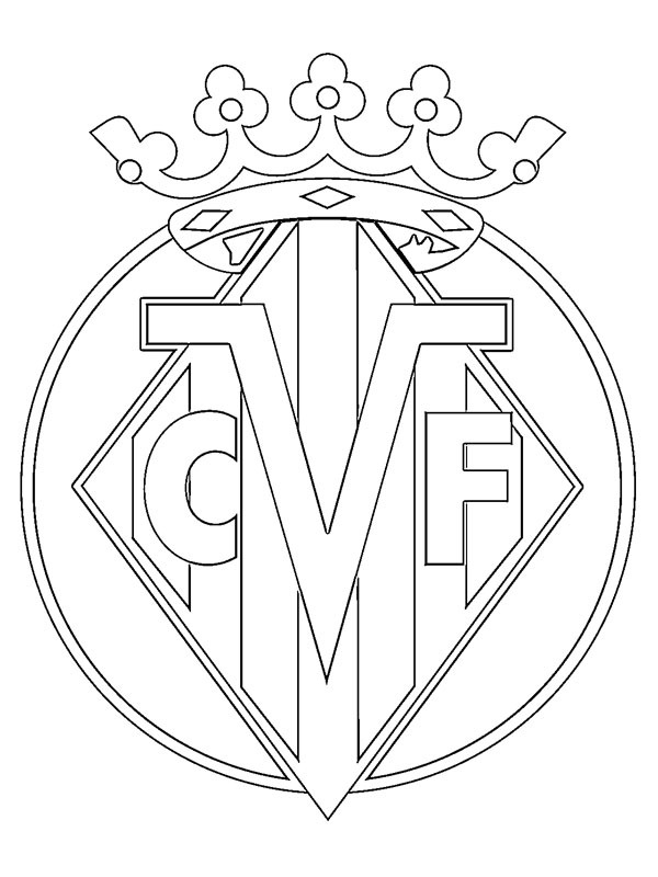 Villarreal CF Coloring page Villarreal CF Coloring page
