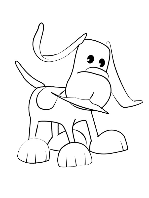 Dog Scruffty Coloring page