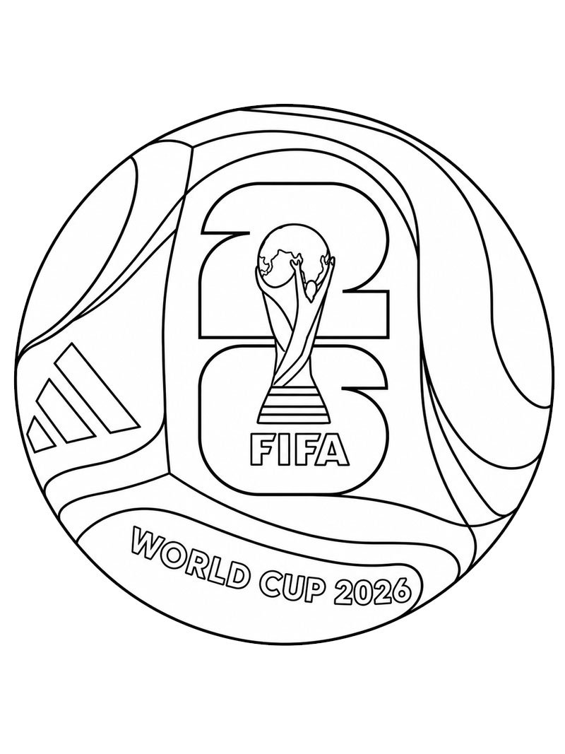 Soccer FIFA World Cup 2026 Coloring page
