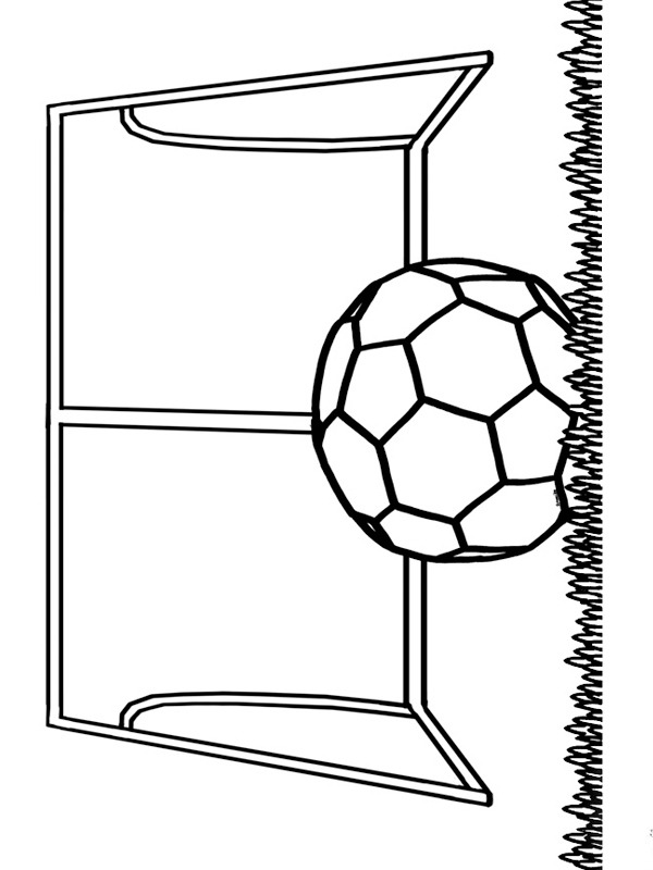 Soccer goal Coloring page
