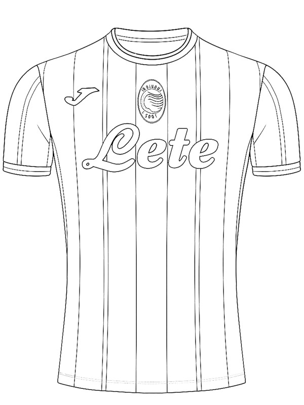 Atalanta Bergamo soccer jersey Coloring page Atalanta Bergamo soccer jersey Coloring page