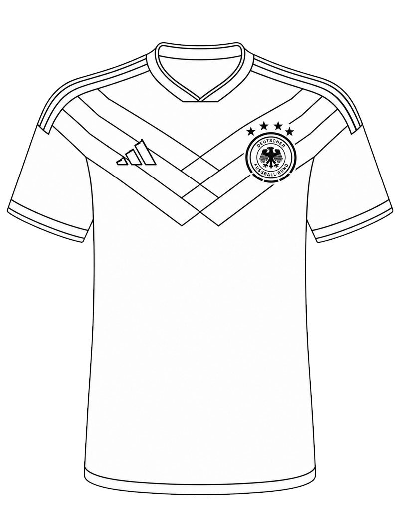 Germany Soccer Jersey Coloring page