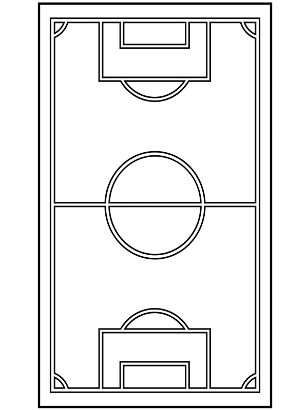 soccerfield Coloring page