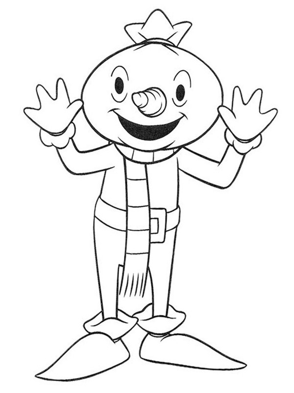Scarecrow Spud Coloring page