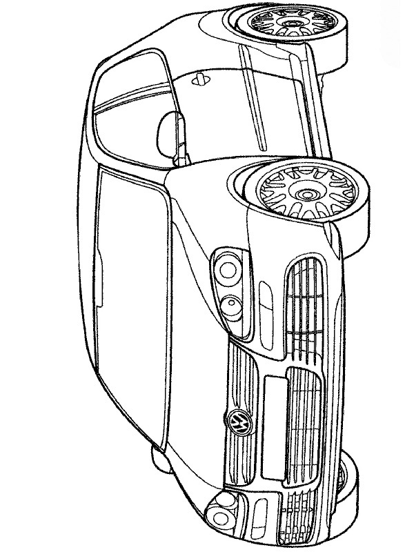 Volkswagen Golf Coloring page