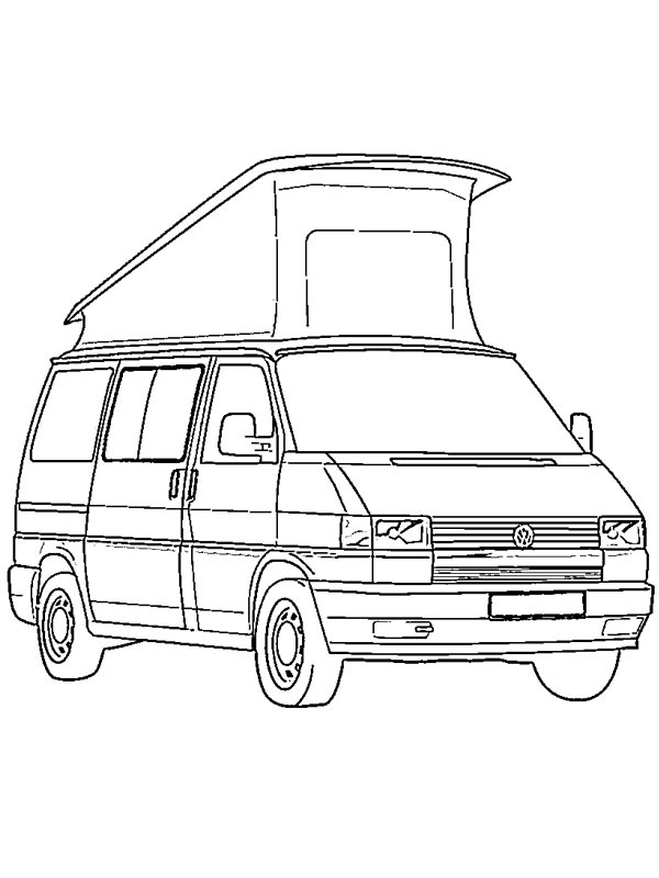 Volkswagen T4 California Coloring page