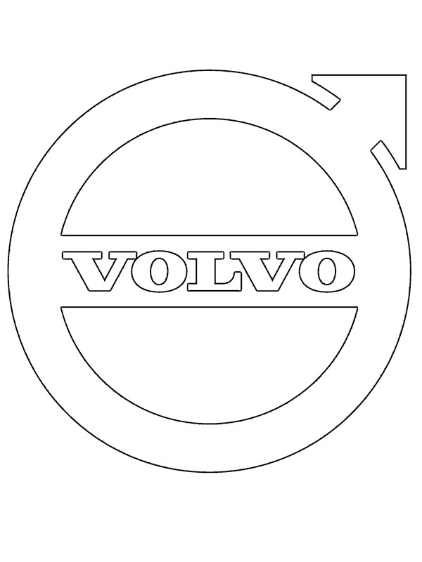 Volvo logo Coloring page