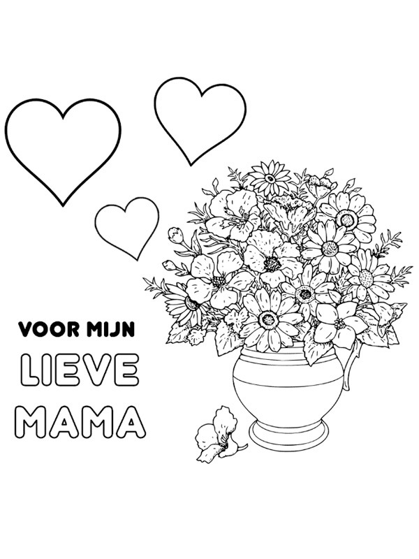 For my sweet mom Coloring page