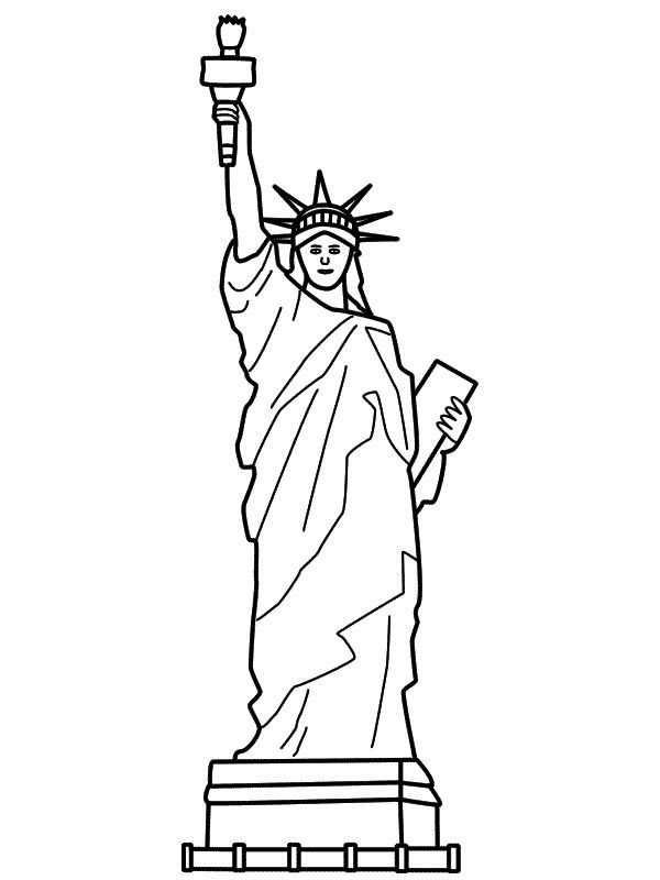 Statue of liberty Coloring page