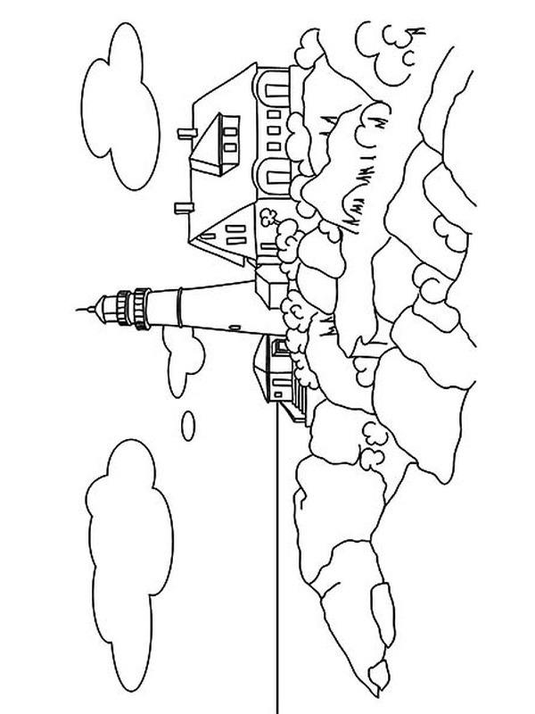lighthouse Coloring page