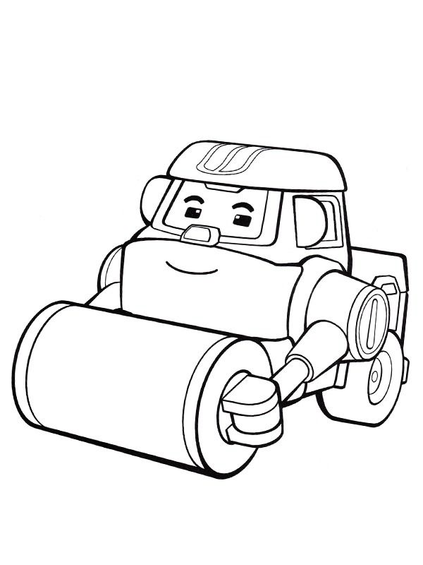 Steamroller Max Coloring page