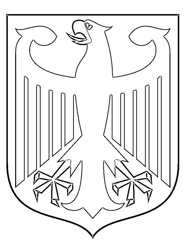 Coat of arms of Germany Coloring page Coat of arms of Germany Coloring page